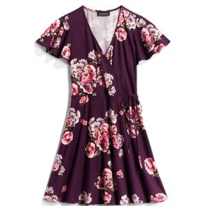NWT Fortune + Ivy Dress Floral/Dark Purple XXL